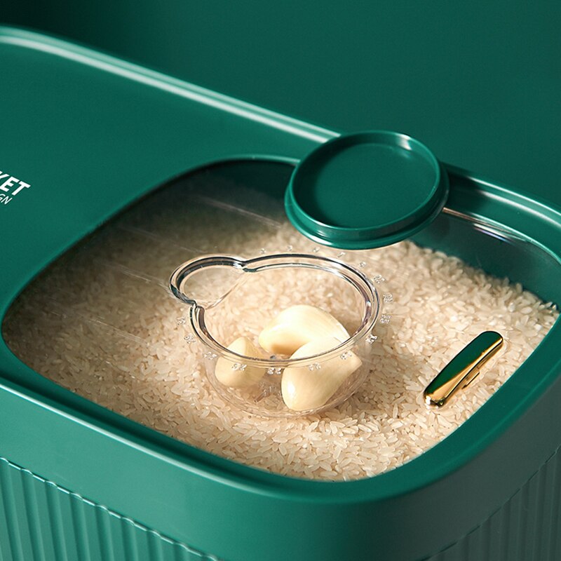 Keuken Container 15Kg Emmer Nano Insect-Proof Vochtbestendige Rijst Doos Graan Verzegelde Pot Thuis Opslag Huisdier hondenvoer Winkel Doos