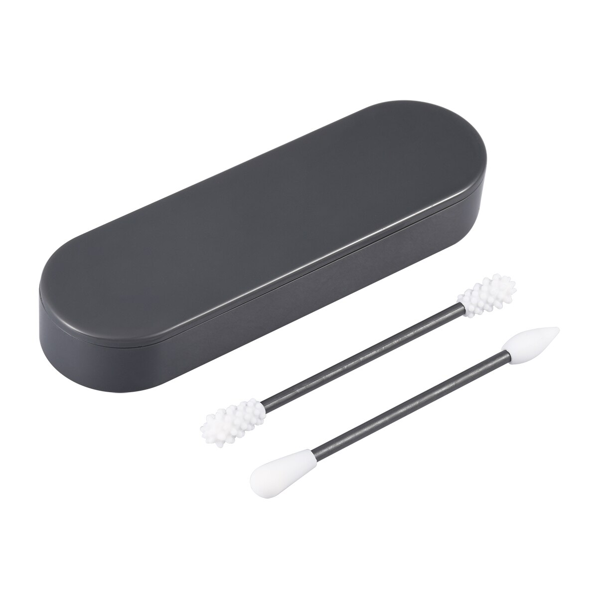 Reusable Cotton Swab Washable Safety Silicone Cotton Bud Ear Cleaning Cotton Bud Pins Double Head Silicone Makeup Cotton Swabs