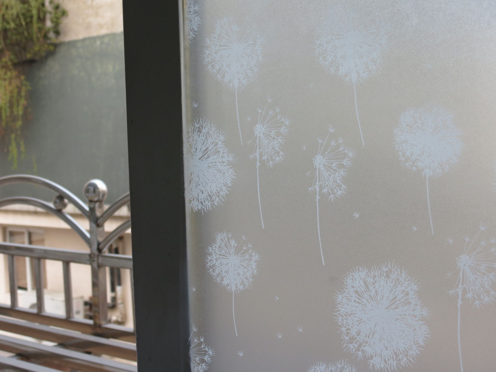 Nyeste 2m x 45cm vindue dør privatliv film værelse badeværelse hjemme glas klistermærke pvc frostet: Mælkebøtte