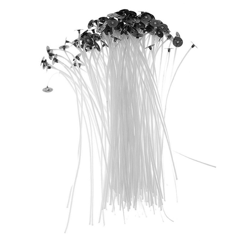 Liplasting 2.5/4/5/6/7/9/15/20 Cm 100 Pcs Katoen kaarsenlont Rookloze Lont Kaars Licht Hart Kaars Katoen Kaars TSLM2