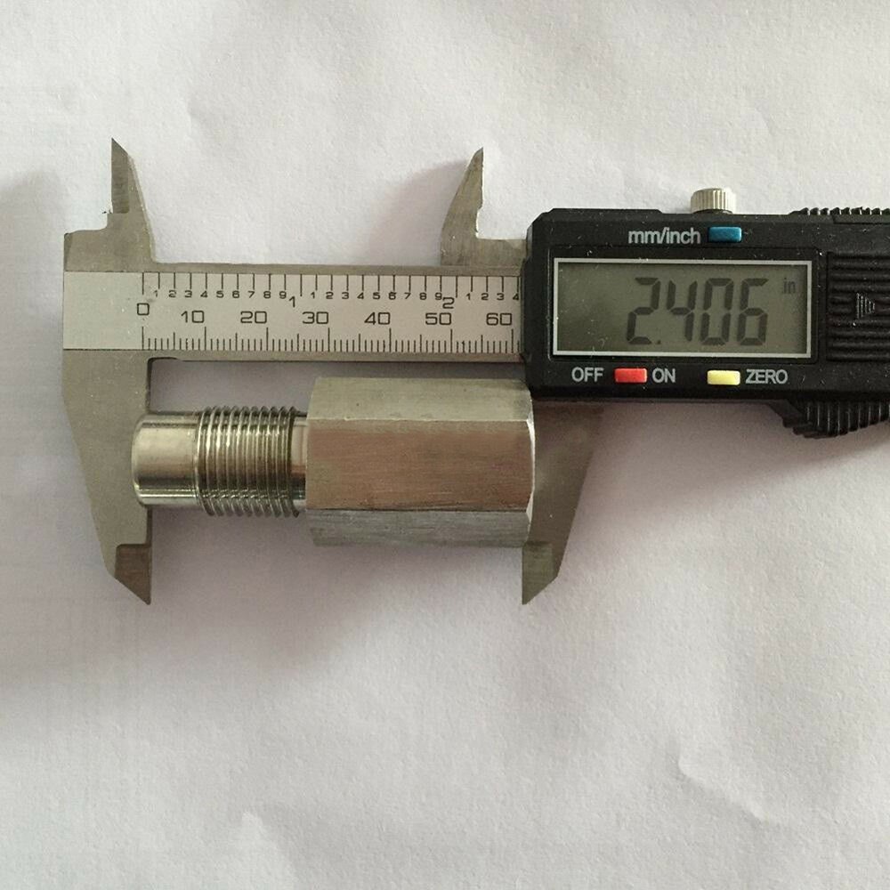 2PCS Universal O2 Oxygen Sensor Extender Spacer Adapter Bung Catalytic Converter Fix Check CEL Eliminator Engine Light M18X1.5