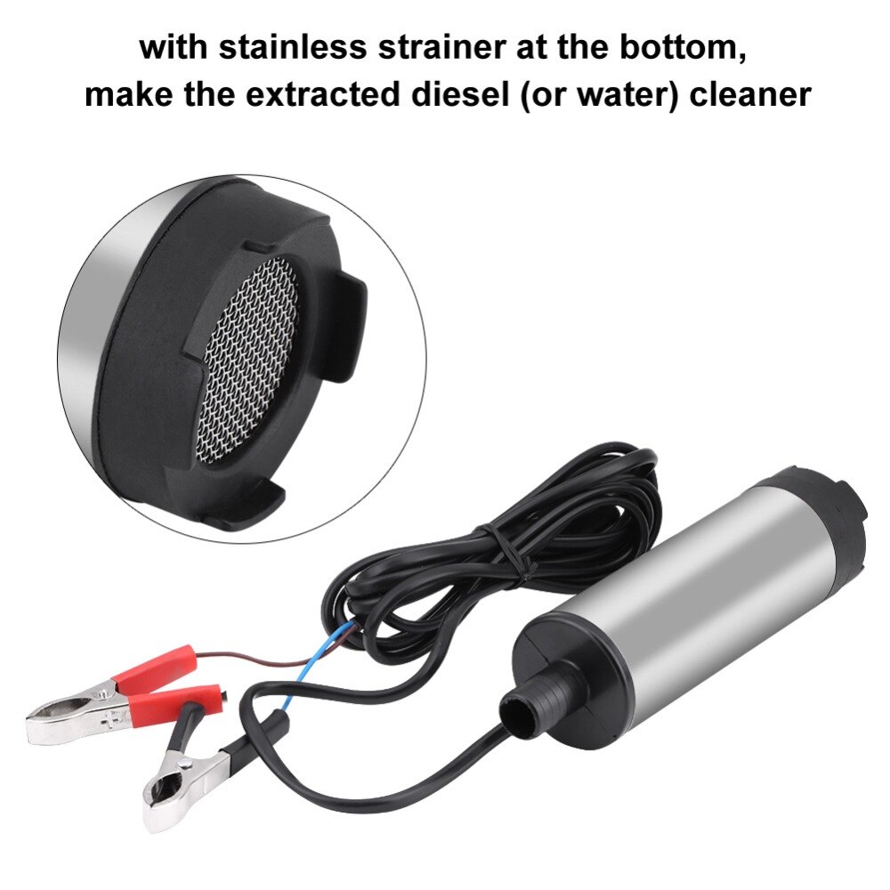 12l/min 38MM Dc Electric Submersible Pump For Pumping Diesel Oil Water , Fuel Transfer Pump ,oil Suction Pump , 12 24 V Volt