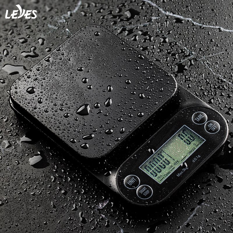 Smart Coffee Scale with Auto Timer Digital Gram Weighing Electronic Weight Food Mini Kitchen Scale Balance Precision LCD Display