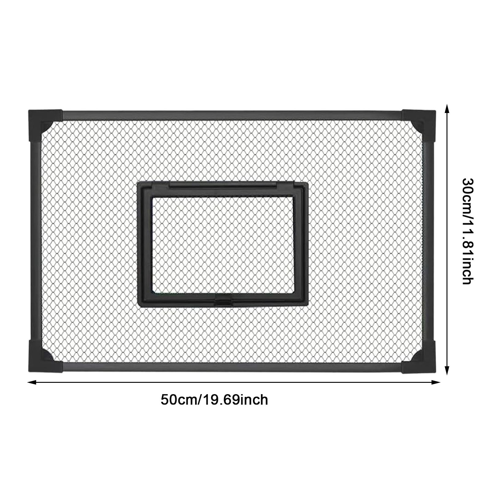 Fish Tank Cover Self Assembly Anti Jump Net Magnetic Black Mesh,Turtle Tank Net Fish Tank Top Protective Cover Replacement: green