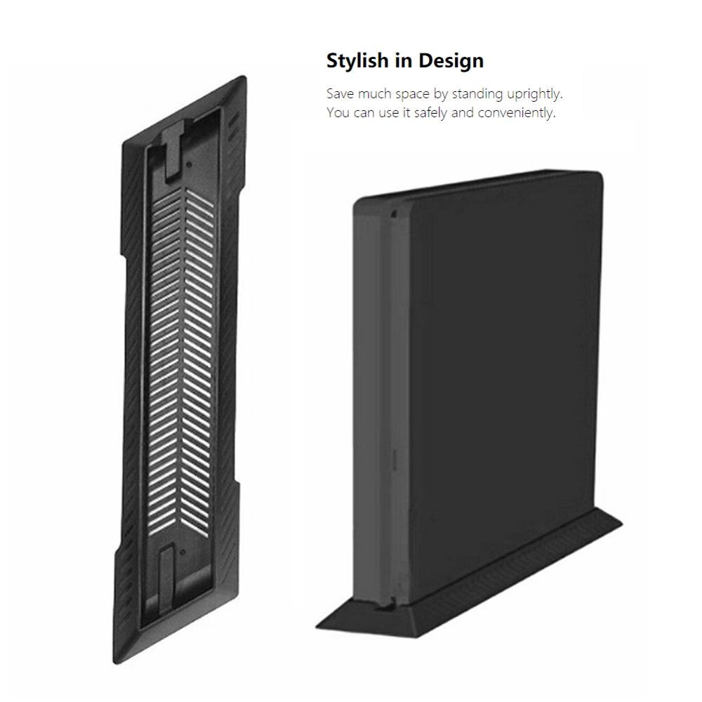 Ps4 Slim Vertical Stand Dock Mount Supporter Base Houder Voor Sony PS4 Slim Black