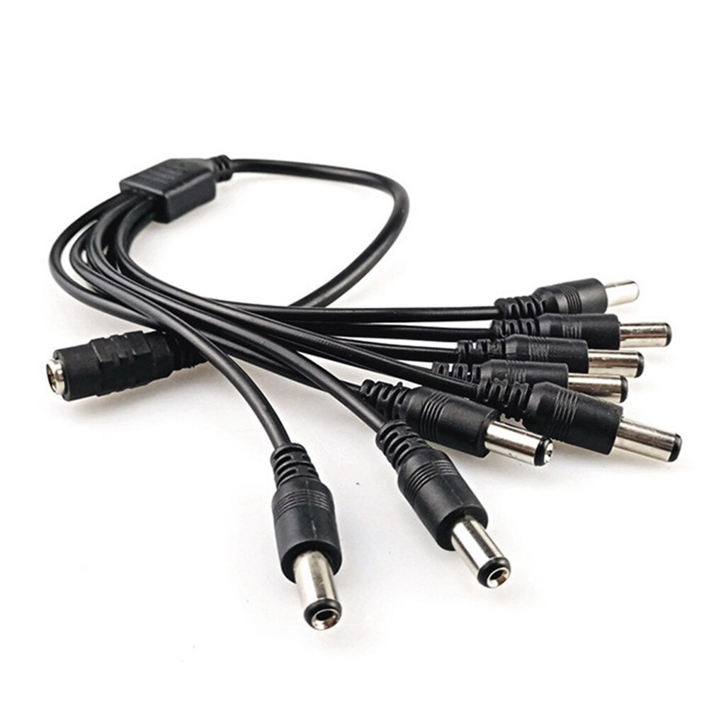 8 Ways DC Male and Female Power Cable 2.1mm Cable Extension Cord For Secuirty System Camera CCTV Power Adapter Input Line