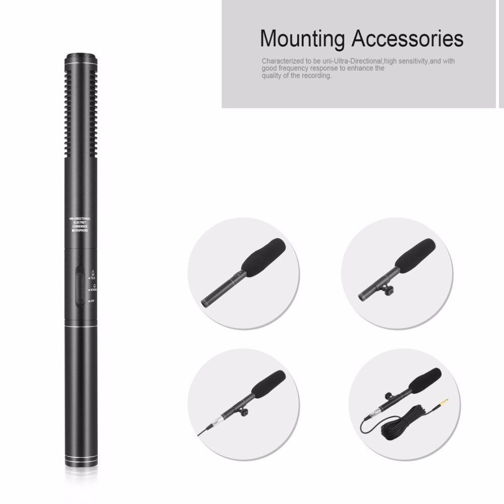 High Sensitivity Vioce Recording Broadcast Stereo Condenser Interview Uni-Ultra-Directional Microphone