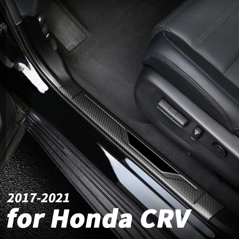 Auto Roestvrij Staal Drempel Trim Welkom Pedaal Voor Honda Crv CR-V Deur Kick Interieur Accessoires