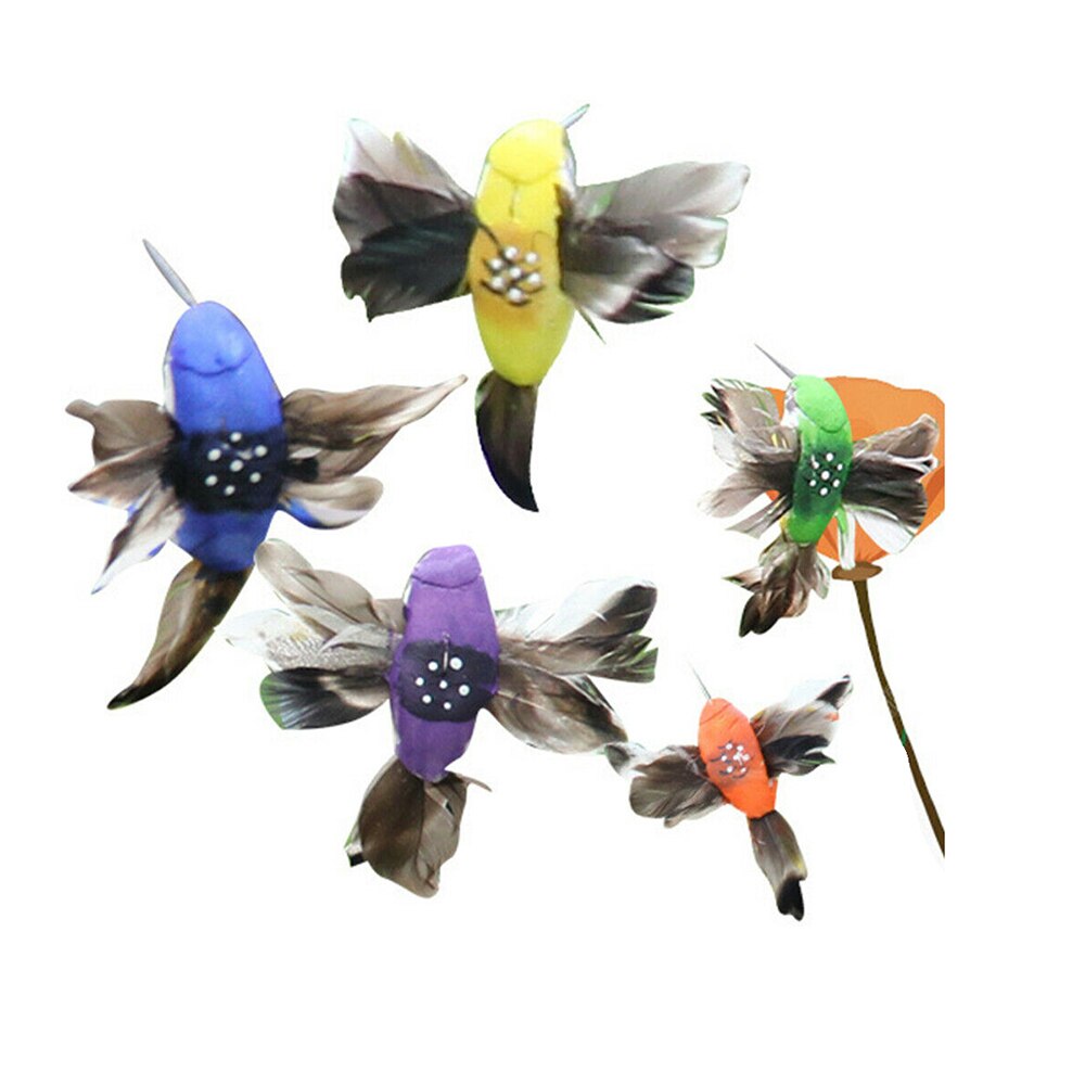 Simulation Butterflies Solar Power Dancing Flying Hummingbird Dancing Flying Garden Decoration