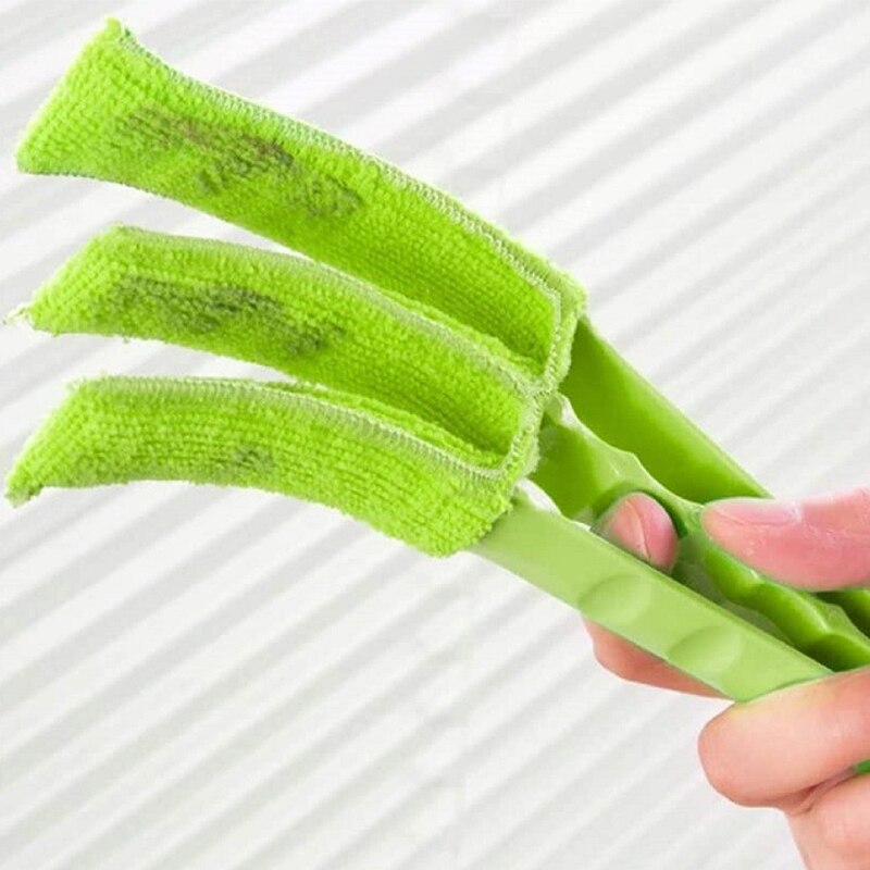 Window Blinds Cleaning Brush Microfiber Air Conditioning Duster Cleaner Removable Venetian Blind Blade Cleaning Cloth Washable