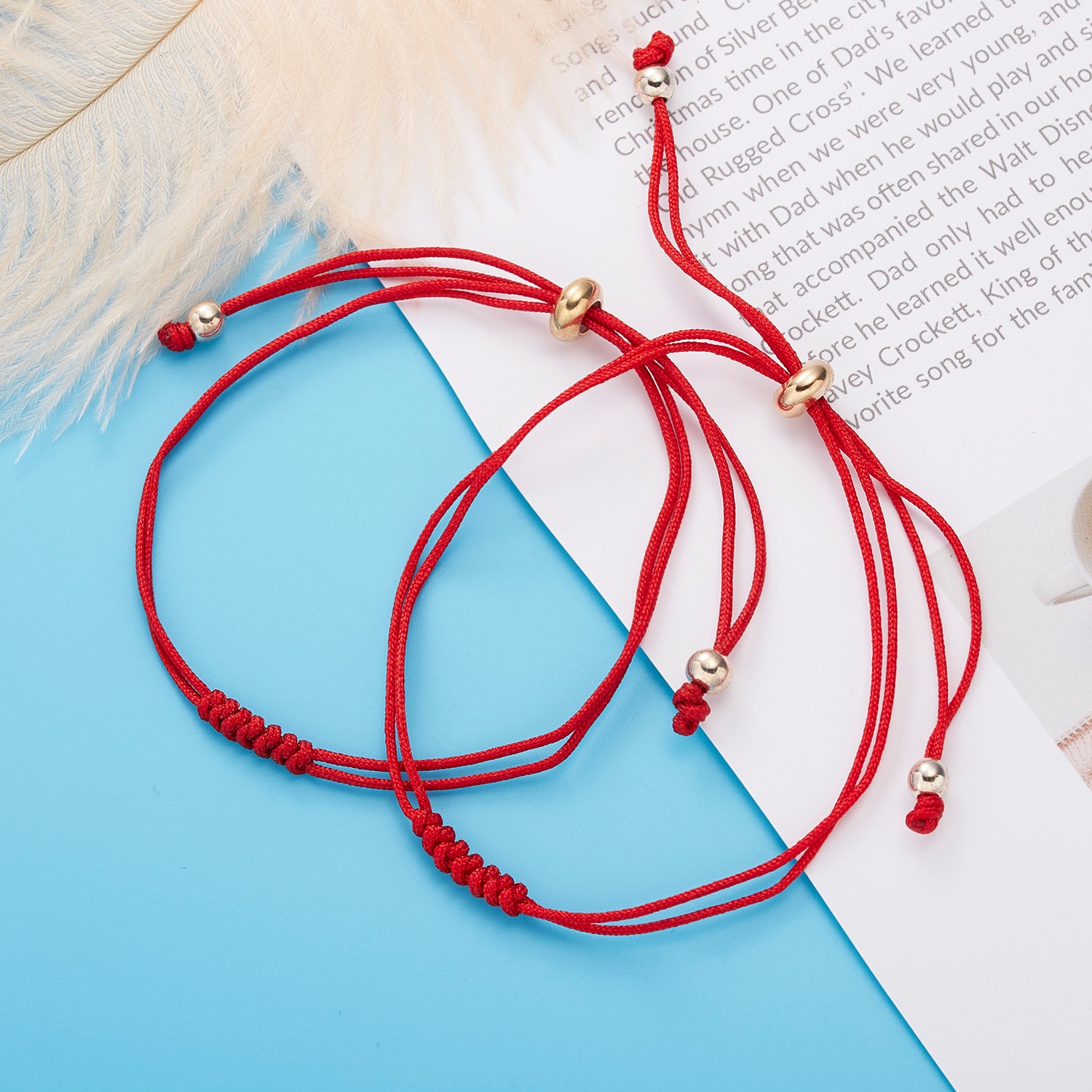 Pulseras de cuerda roja de la suerte hechas a mano, 7 nudos, protección, amuleto del destino, buena suerte, éxito, prosperidad, joyería de la amistad para pareja