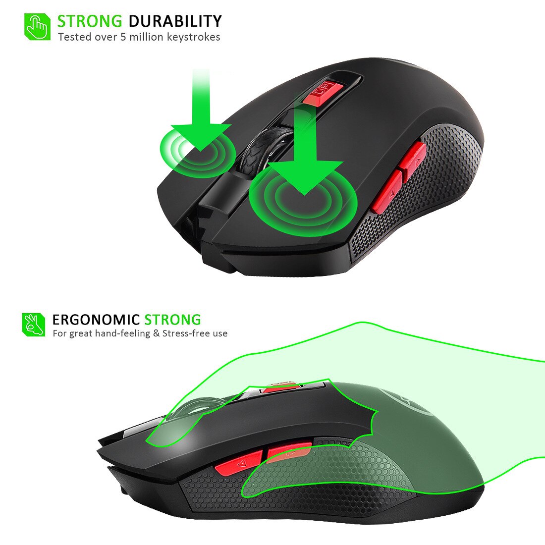 Mouse da gioco wireless G817 mouse da gioco wireless da ufficio 2.4G per PC laptop gaming office