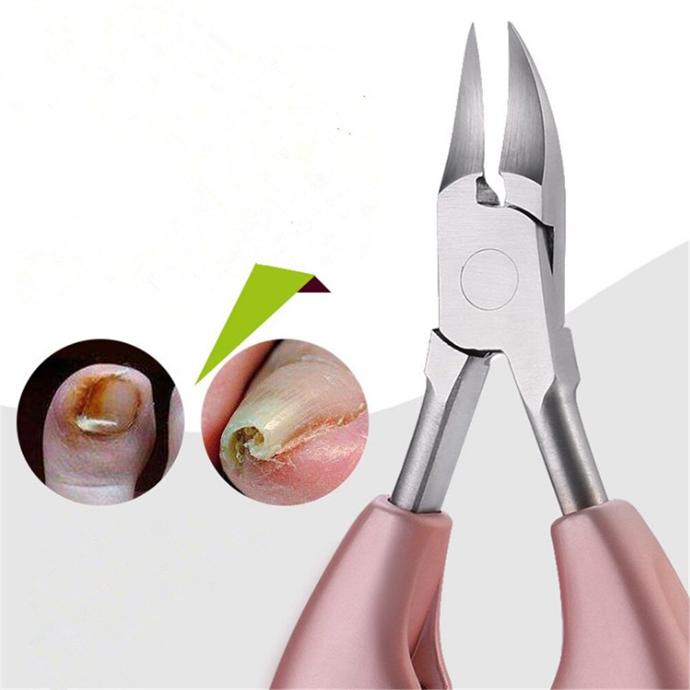 Pedicure Toe Nail Clipper Cutter Curved Hard Dead Skin Remover Stainless Ingrown Nail Cuticle Scissor Nail Trimming Manicure