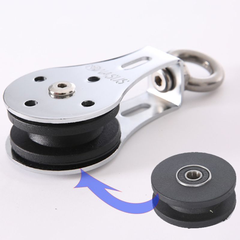300KG Groove Wheel Mute Swivel Fitness Strength Training Bearing Lifting Pulley