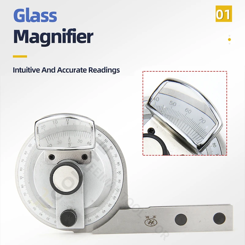 Universele Hoekliniaal Gradenboog Meerhoek Meetliniaal Timmergereedschap Hoekmeter Goniometro Vierkante Liniaalzoeker