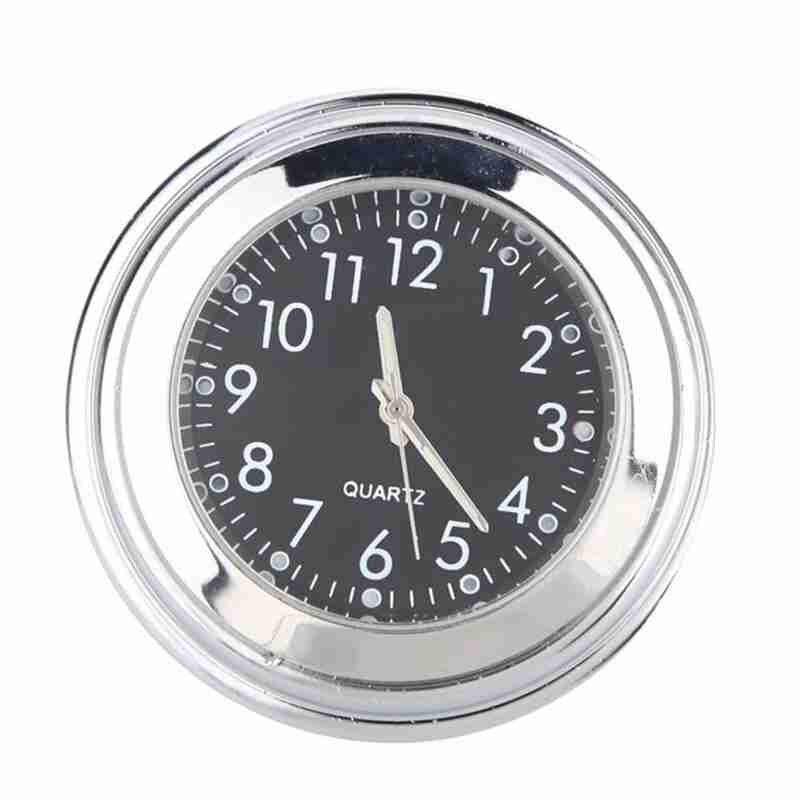 22-25MM Motorcycle Handlebar Clock Thermometer Moto Dial Accessories Mount Clock Handlebar Gauga Watch Thermometer Temp Mot