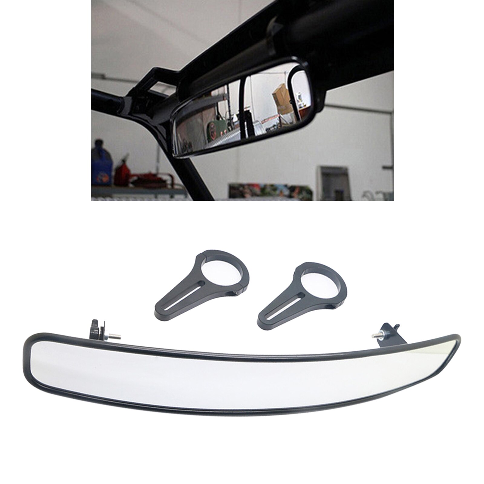 Rear View Mirror UTV Mirror with 1.75" Clamps Compatible with Polaris ALL RZR Turbo PRO XP for Arctic Cat Wildcat X 1000 Sport