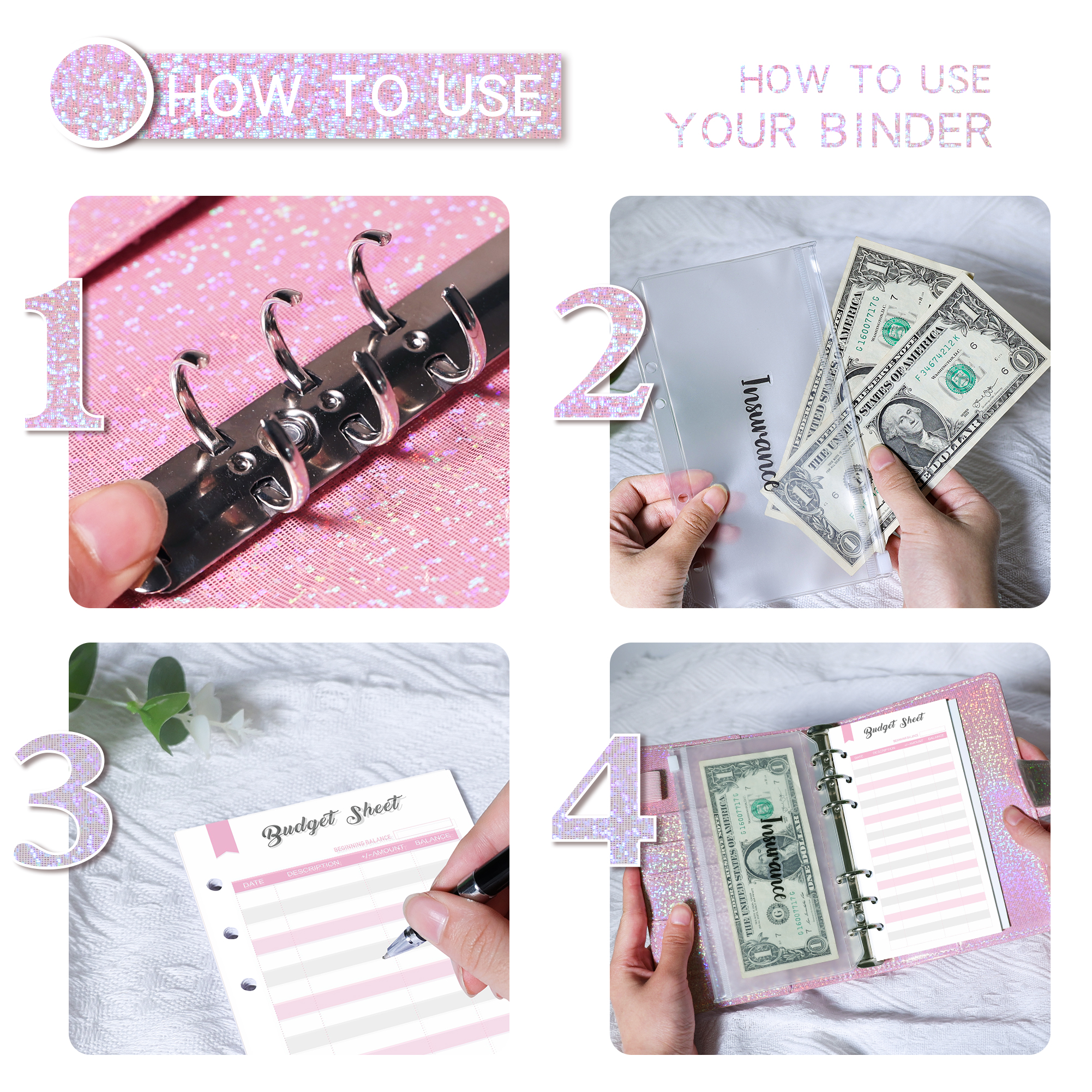 2025 nowy brokat PU skóra DIY segregator okładka notesu pamiętnik porządek obrad planista okładka papierowa szkoła papiernicze