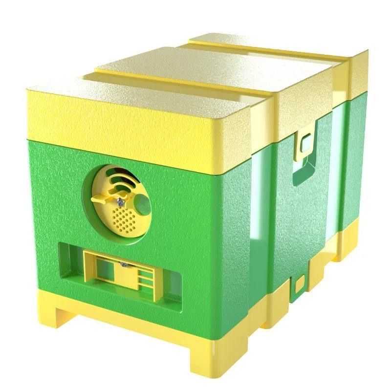 Mini Beehive Queen Bee Mating Box Beekeeper Bee Breeding Box Honeybee Breed Children's Beekeeping Tools: light yellow