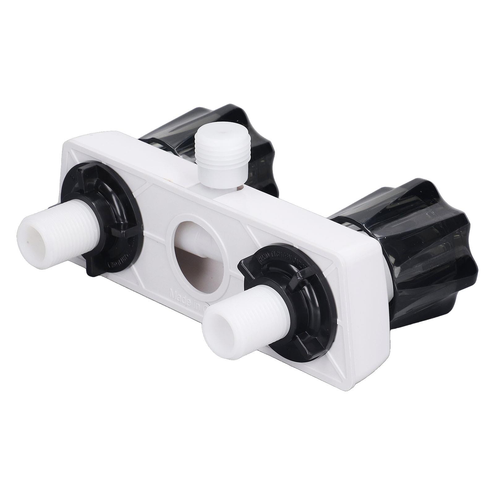 Rubinetto per doccia per camper con doppi manopole e deviatore - Controllo miscelatore per camper e camper