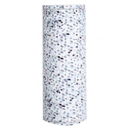 Unisex bloemenprint hoofdband zonbescherming stofdicht fiets nekwarmer sjaal fiets nekwarmer sjaal fiets nekwarmer s: Grijswit