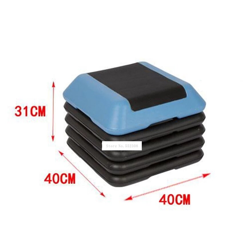 Multi-Layer Adjustable Aerobic Step Home Gym Exercise Board Mini Fitness Body Step Pedal 200kg Bearing Indoor Fitness Equipment