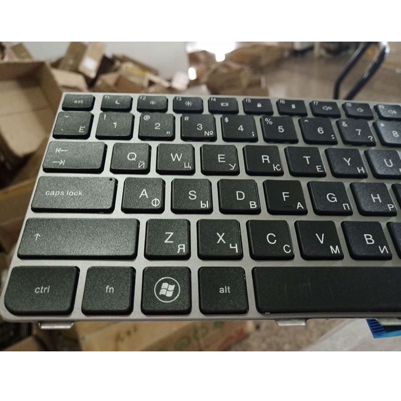 teclado ruso para portátil GZEELE para HP PROBOOK 4530 4530S 4730 4730S 4535S 4735s RU con marco plateado para reemplazar notebook