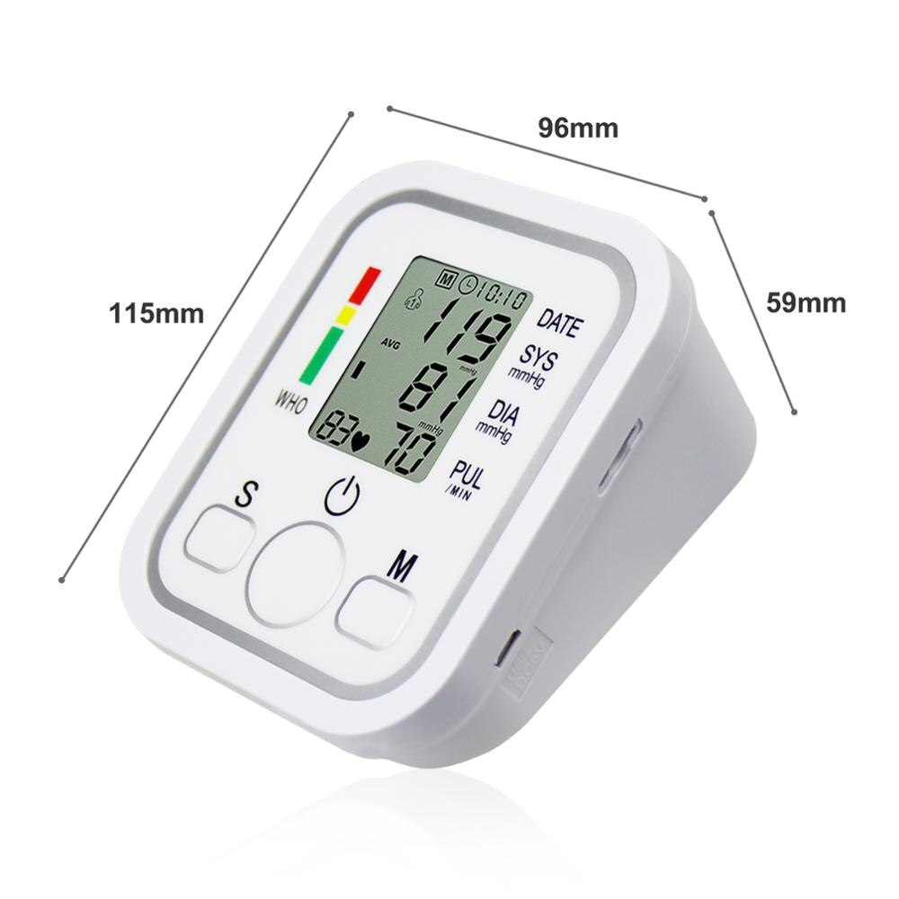 Upper Arm Blood Pressure Machine for Home Use, Digital Accurate Automatic Blood Pressure and Heart Rate(B02R)