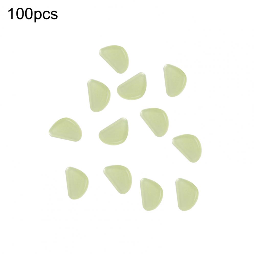 100Pcs Luminous Pebbles Eco-friendly Warm Light Resin Glow in the Dark Pebbles for Home: Primary Color