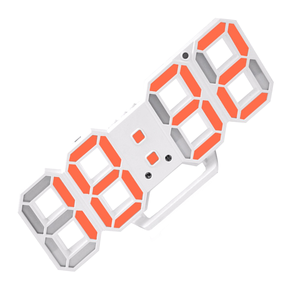 Nordic Digital Alarm Clocks Wall Hanging 3D Snooze Function Table Clock Calendar Display Office Electronic USB Power Alarm Clock