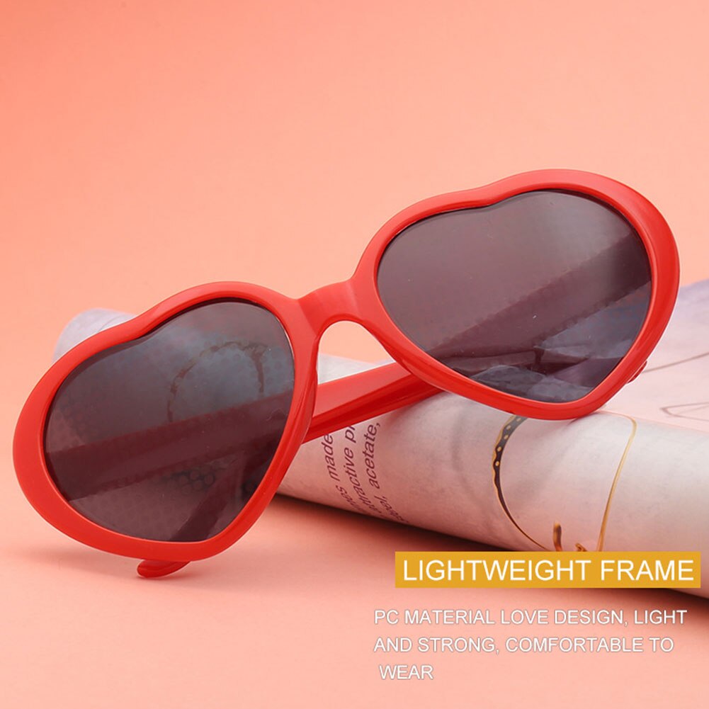 Effect Eyeglasses Diffraction Glasses Toy Heart Shape Eyewear Sunglasses for Outdoor Parties Fireworks