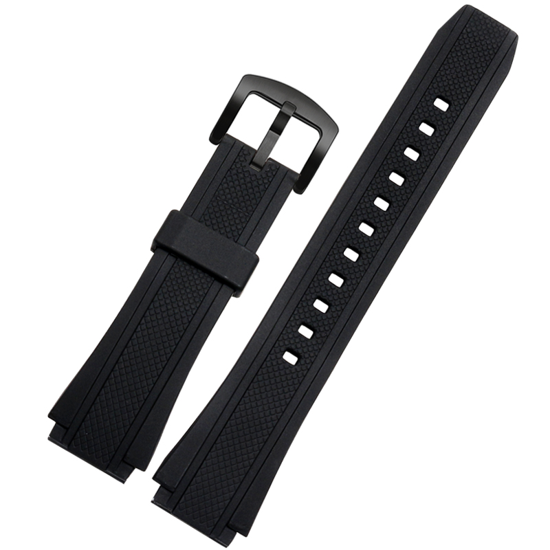 Black Silicone Rubber Sport Horloge Riem Voor Casio Edifice EF-552 Horlogebanden EF-552D-1A Heren Armband Roestvrij Gesp 25*20mm