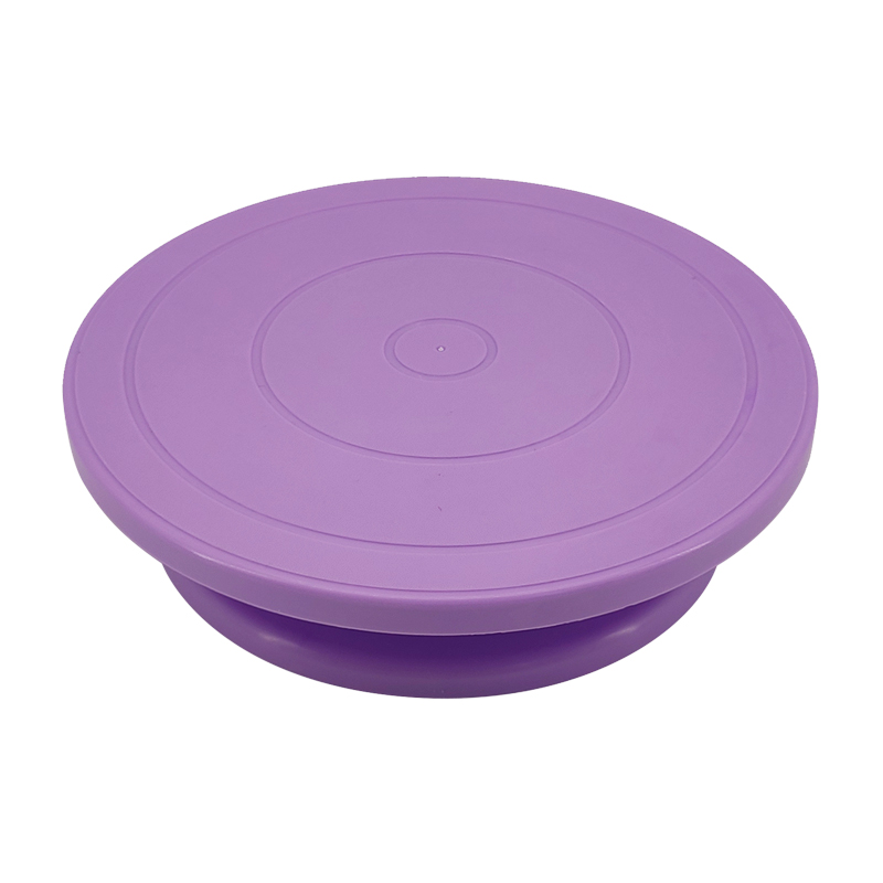 Cake Turntable Stand 10 Inch Roterende Anti-Slip Ronde Cake Stand Cake Decorating Tool Cake Draaitafel Voor Keuken bakken Tool: Purple