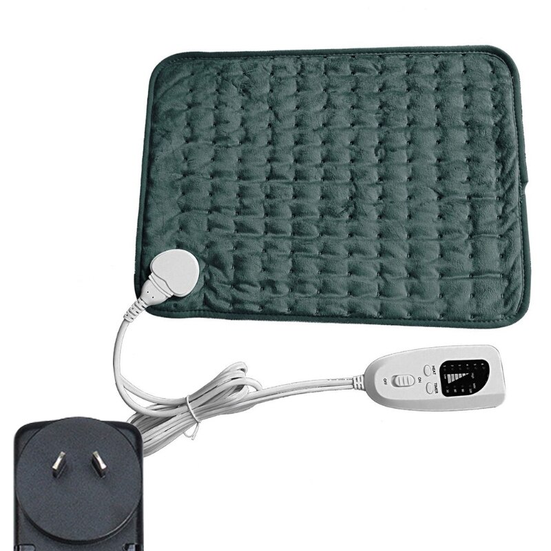 Heated Blanket Electric Throw, 12” x 16” Flannel Electric Blanket with 6 Heating Levels & 4 Timer Settings Auto-Off,: 8YY604644-DGY-AU