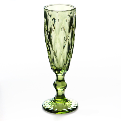 Farbige Gravur Glas Tasse Pint Glas Wein Champagner Flözehn Coupés Klassische Linderung Tasse Hohe Stehen Keine Blei: G