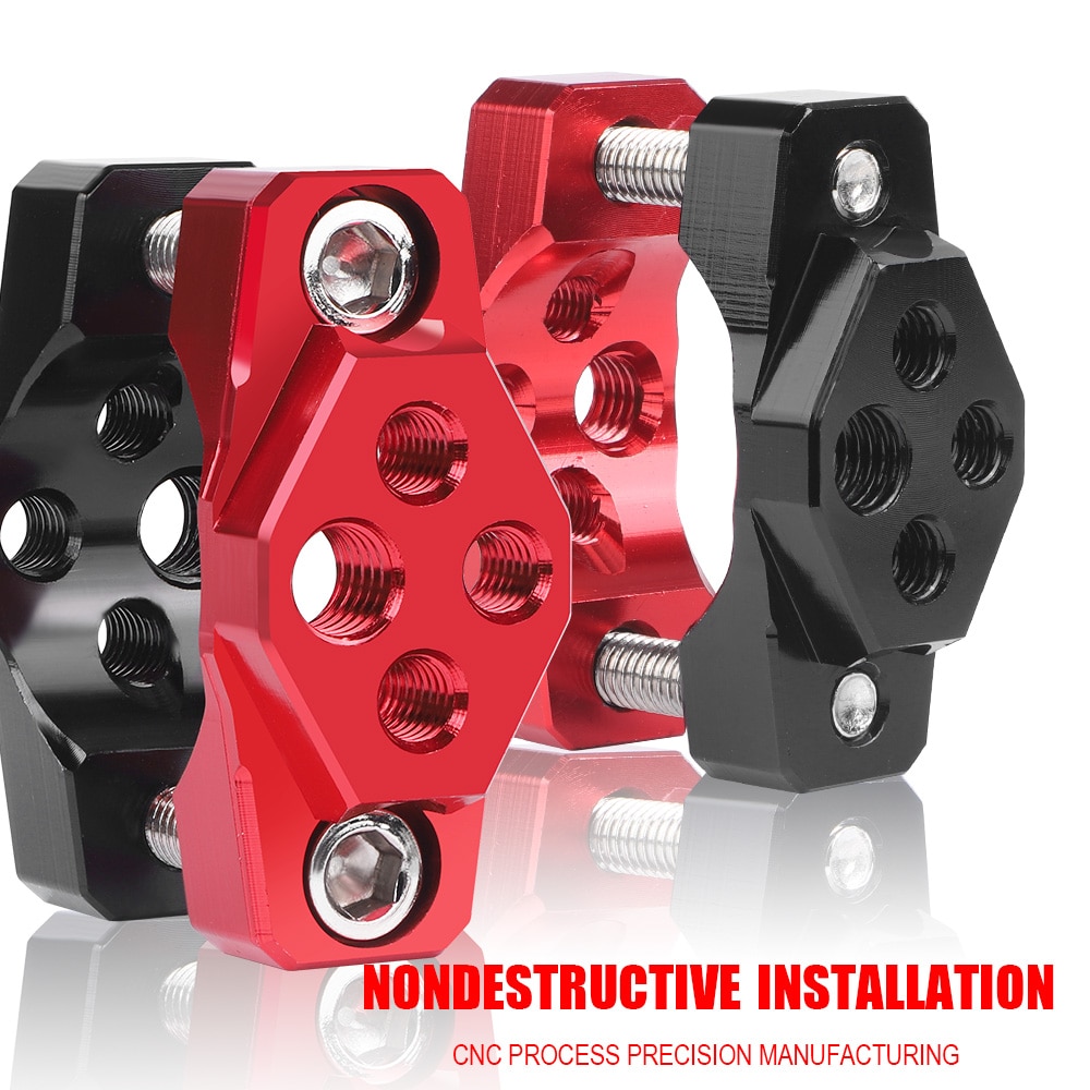 Motorcycle Spotlight Bracket Red Black CNC 17-32mm Multifunctional headlight bracket Motorcycle Accessories