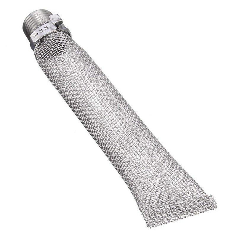 DIY Wine Beer Bottling Homebrew Bucket Barrel Plastic Spigot Tap Replacement with 12 Inch Stainless Steel Bazooka Screen