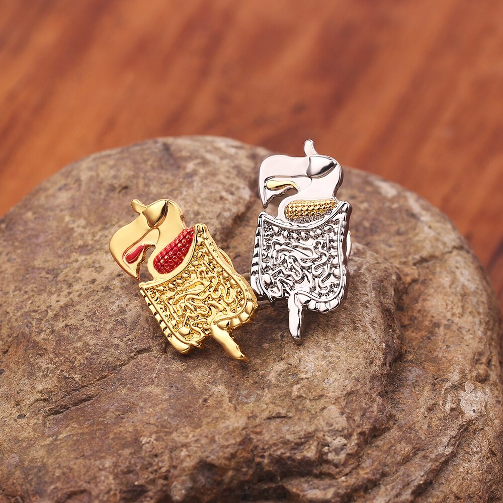 Intestino Risvolto Spille Spille in Metallo punk Dei Monili Delle Donne del Regalo dell'oro Del Nastro Medico Infermiere Dello Smalto Spilla Spilli