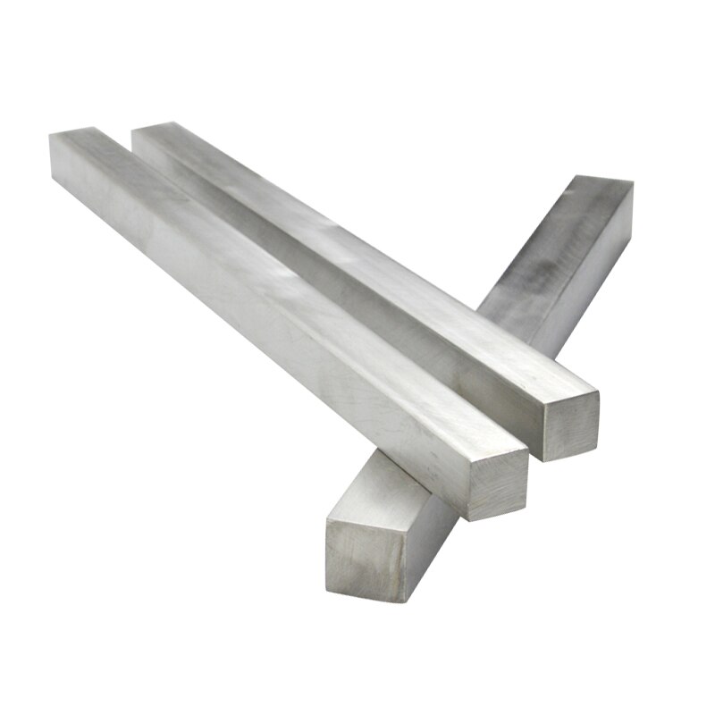 304 stainless steel bar flat bar square steel square bar length 500mm