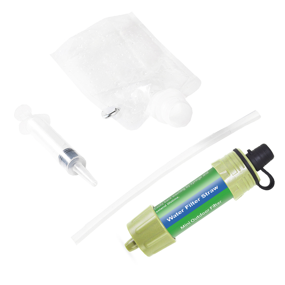 Filtre à eau extérieur, système de filtration d'eau à paille, purificateur d'eau pour la préparation aux situations d'urgence, camping, voyage, randonnée