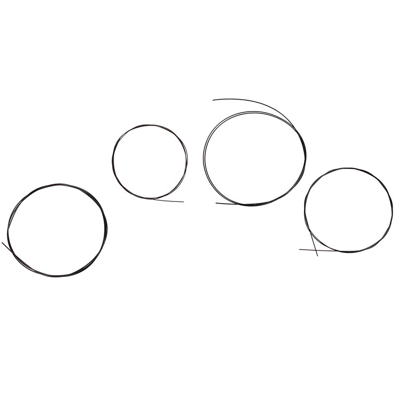 4 sztuk/zestaw czarny nylon struny ukulele wymiana część dla 21 Cal 23 Cal 26 Cal instrument strunowy dla ukulele części robić gitary