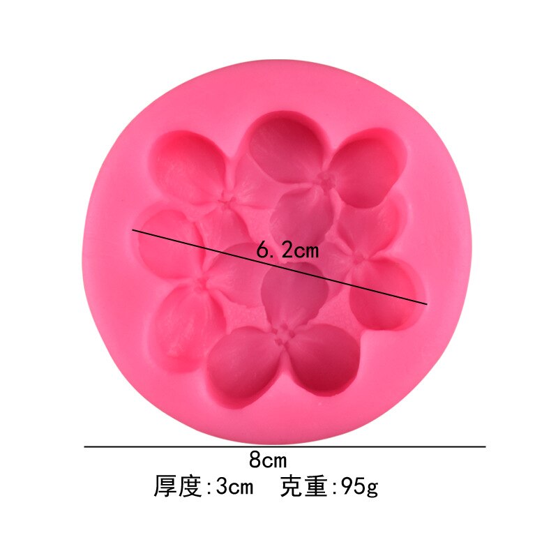 3D Four Leaf Clover Soap Silicone Molds Fondant Silicone Cake Sugarcraft Decorating Tools Resin Clay Chocolate Baking Mold
