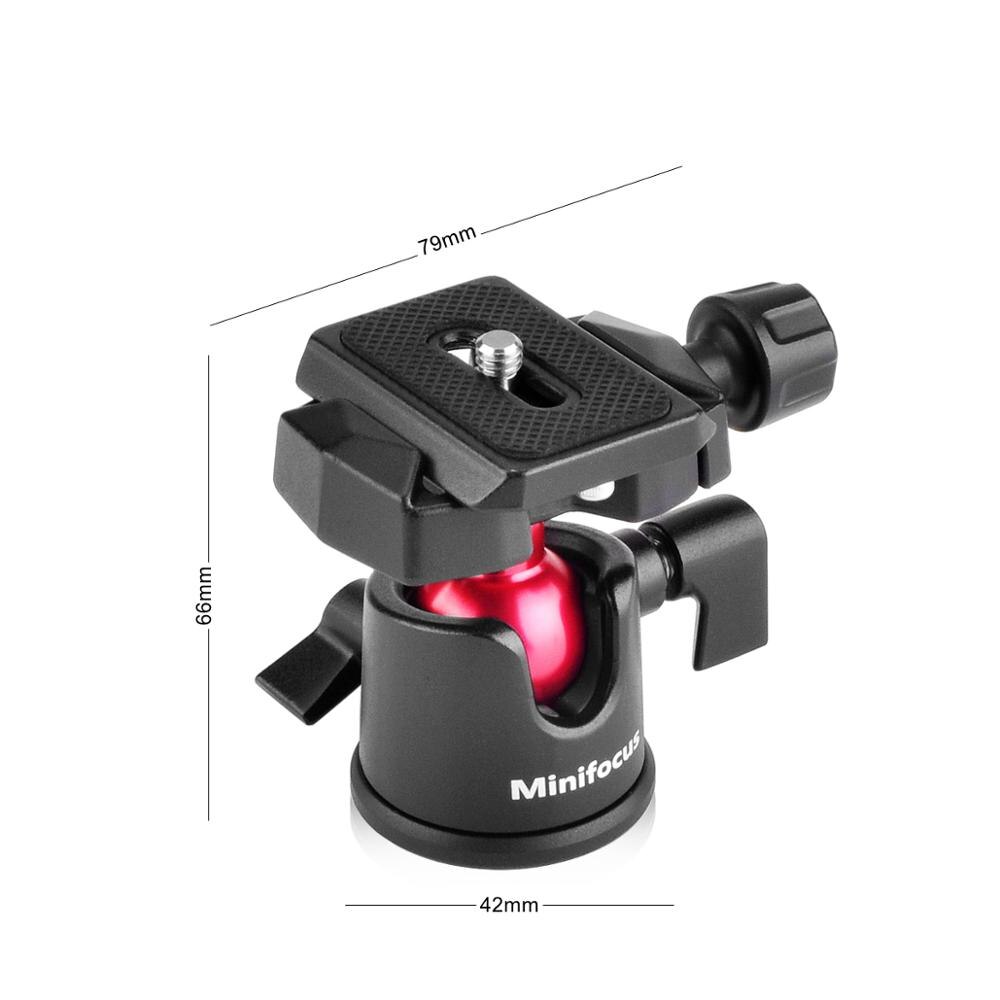 Kamera wideo statyw mini piłka głowy 360 stopni panoramiczny głowica kulowa Arca typu płytka szybki uwolnienie dla lustrzanka cyfrowa statyw kamery Monopod
