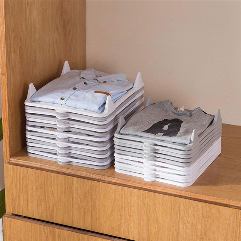 5pcs Fast Clothes Folding Boar Lazy Folding Clothes Organize T Shirt Folder Board Clothing Dividers Stackable Folding Board
