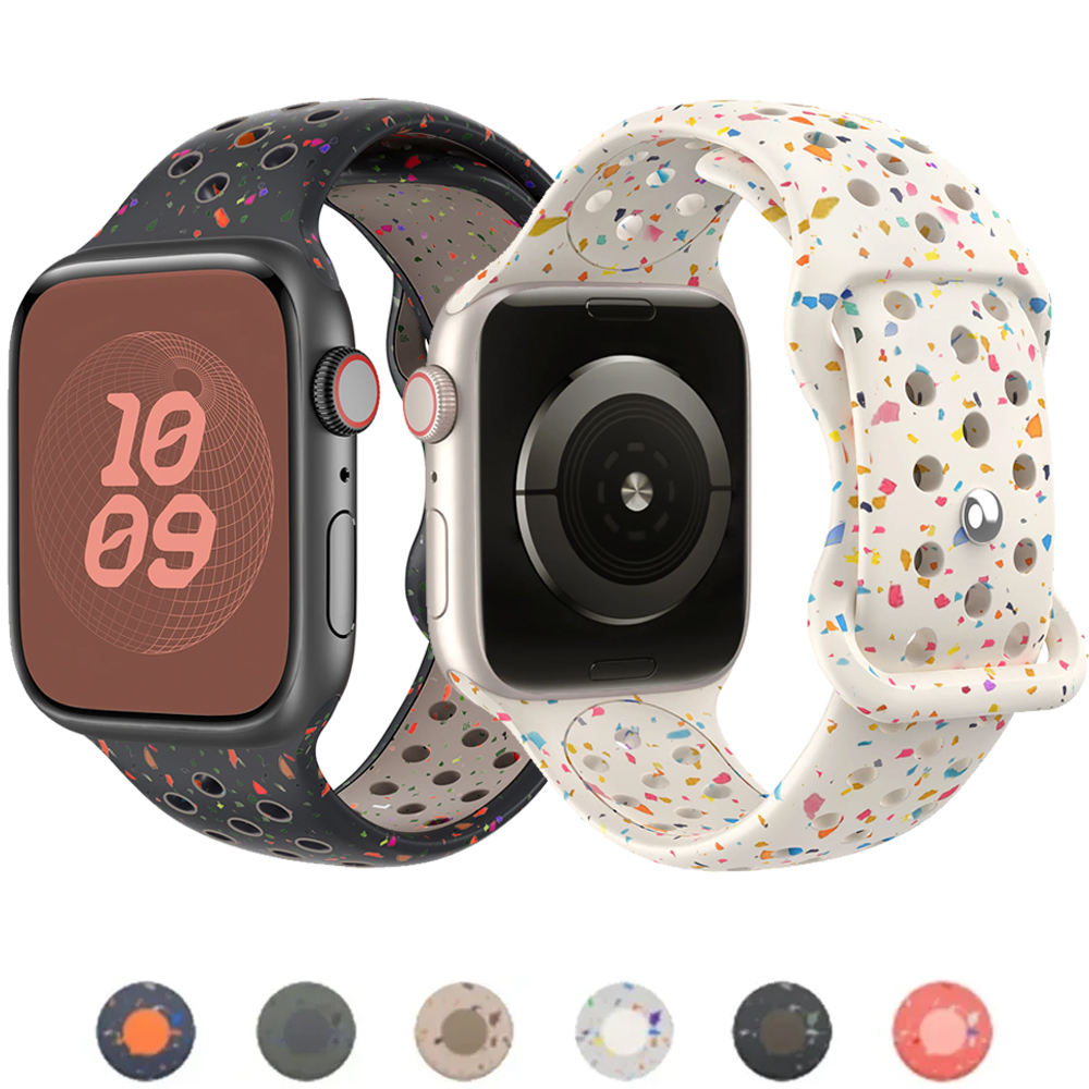 Sportarmband för apple watch band ultra 2 49mm 44mm 45mm 42mm 41mm 40mm silikonarmband för iwatch series 9 8 7 6 se 5 4 correa