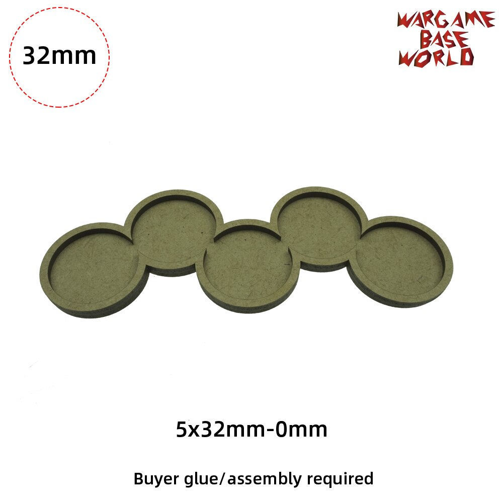 Wargame Base World - Round 32mm Movement Tray -