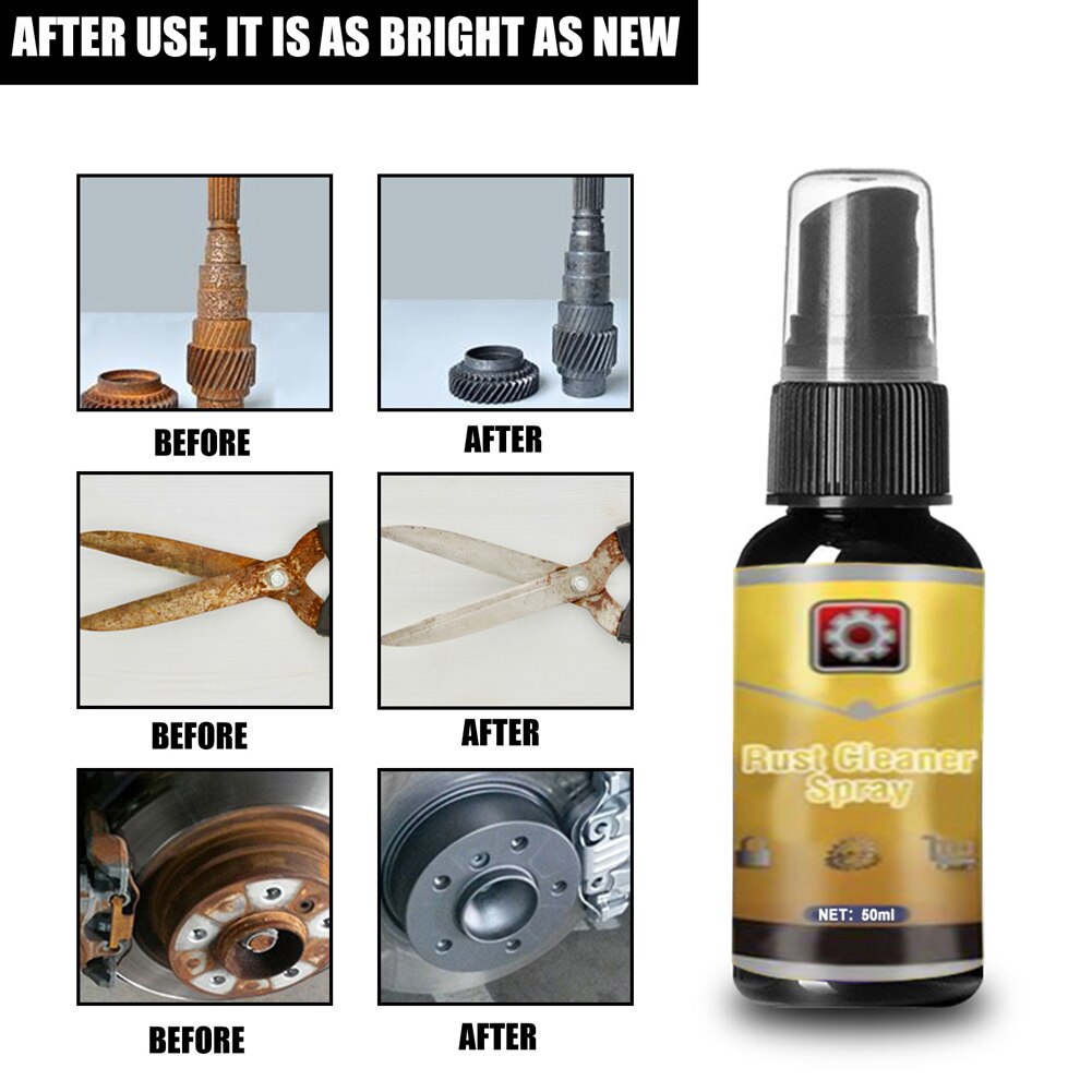 30/50/100ml Car Rust Remover Derusting Spray Anti-rust Agent Inhibitor Rusts Remover Metal Surface Car Maintenance Tools
