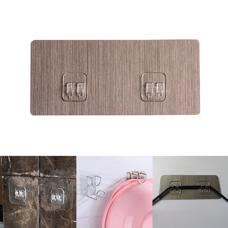 4 stuks plastic haken voor thuis, waterdichte klevende haak voor keuken, badkamer, plank, sticker, muur, sterke klevende haak, hanger