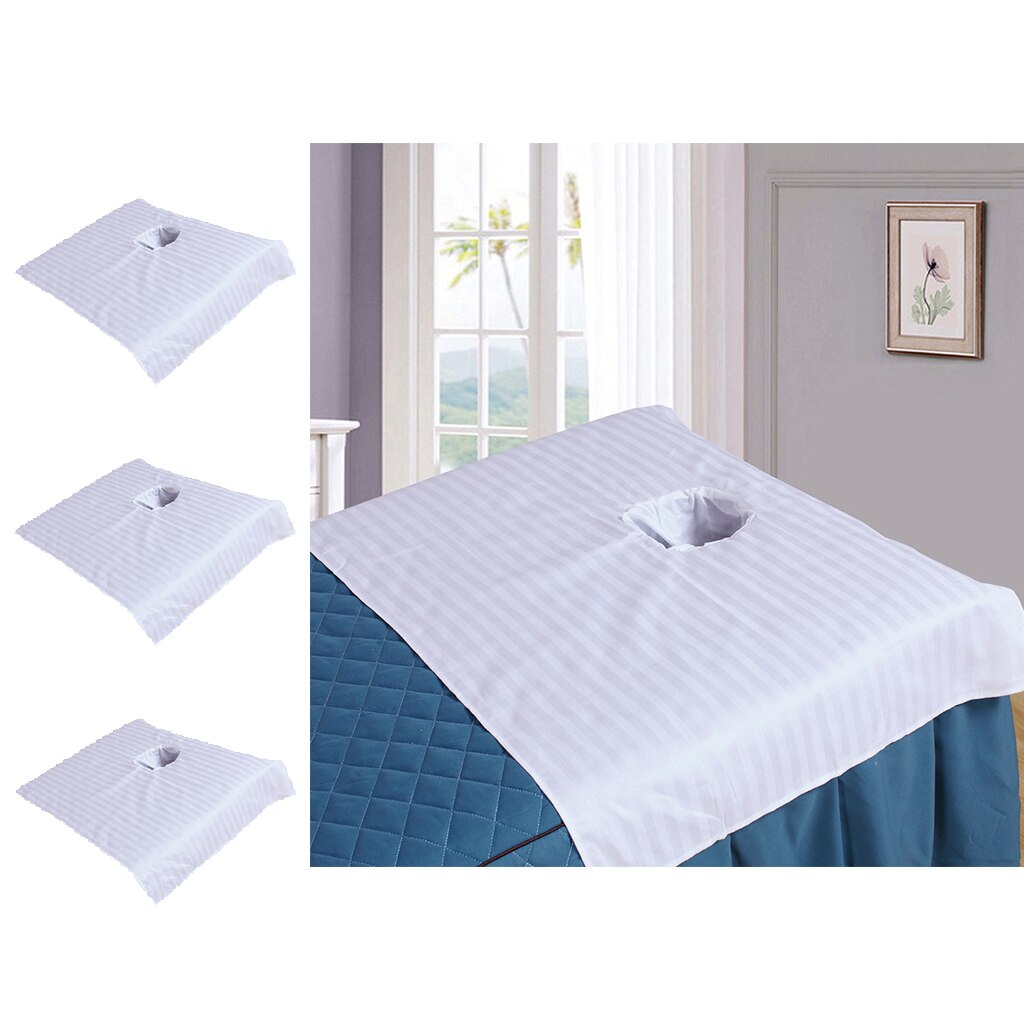 3Pcs Gezicht Gat Cover Spa Massage Laken Sectionele 50x80cm