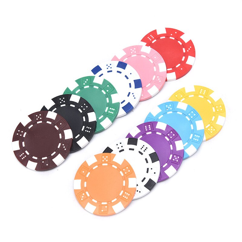 50 poker chips 11.5 gram dice edge of 11 colors